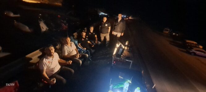 803218764 Hecinler yangınında haberleşme desteği verdik